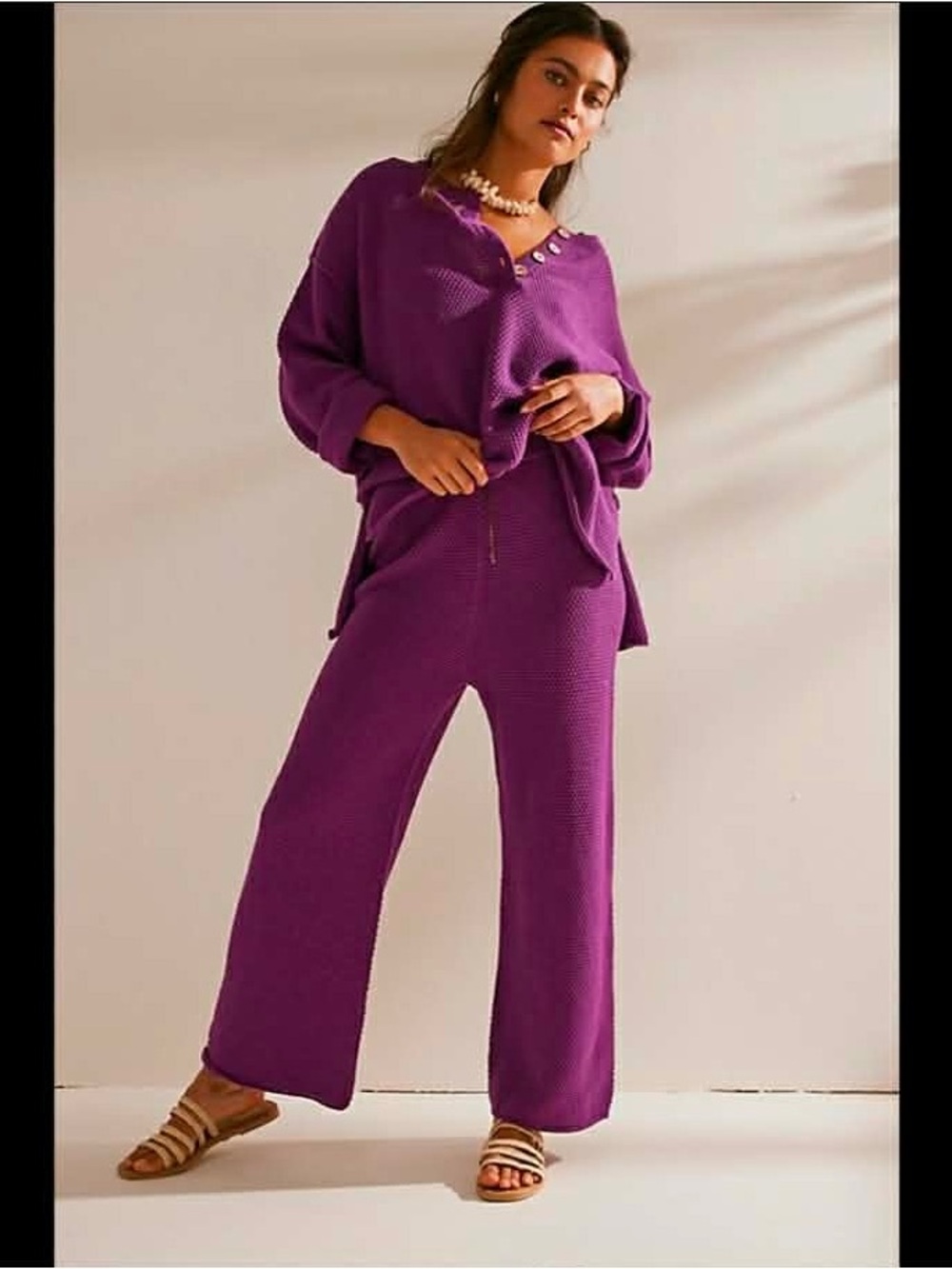 Free People  - Hailee Sweater Set - Purple - Women's size XS